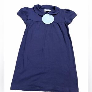 Little English size 6 navy blue new dress cotton